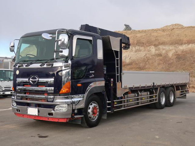 中古トラック 日野クレーン付平ボディ ＃2