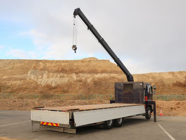 中古トラック 日野 プロフィア 大型クレーン付平ボディ