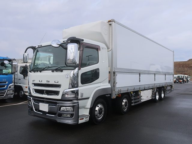 [Vehicle for lease rental only] 2016 Mitsubishi Fuso Super Grade, Large Refrigerated Wing, 4-Axle Low-Floor Storage PG, -35-Degree Setting, Standby Keystone, Jolder, 4-Row, ★Safety Inspection Package Installed!★