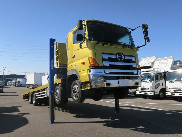 中古トラック 日野 プロフィア 大型クレーン付セルフローダー