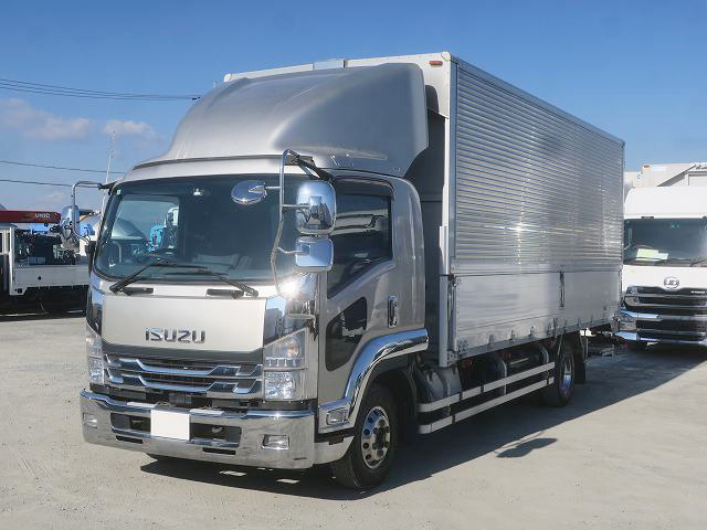 [Vehicle for lease rental only] 2018 Isuzu Forward, medium-sized aluminum wing, 6200 standard, storage PG, 240 horsepower, aluminum wheels. ★Raku-Nori Pack installed!★