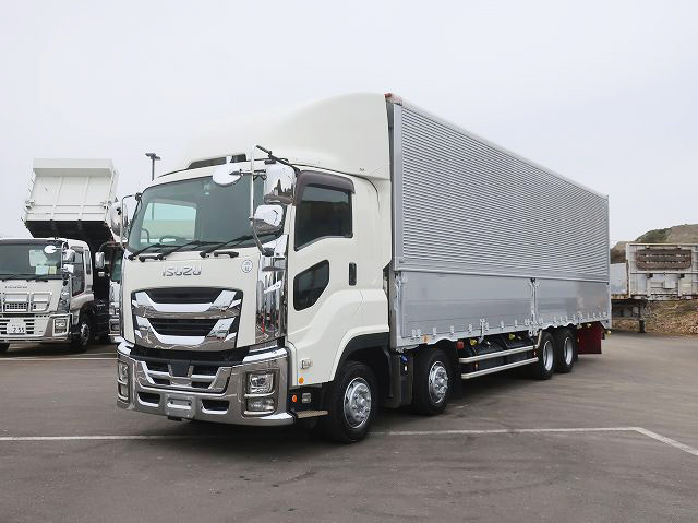 [Vehicle for lease rental only] 2020 Isuzu Giga, large aluminum wing, 4-axle low floor, 380 horsepower. ★Safety inspection package installed!★