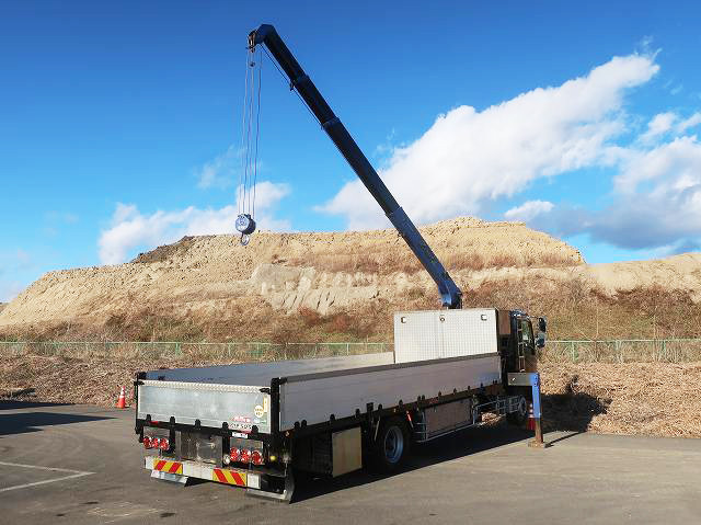 中古トラック 日野クレーン付平ボディ ＃3