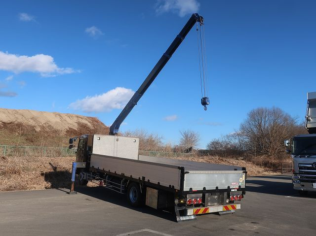 中古トラック 日野 レンジャー 増トンクレーン付平ボディアルミブロック