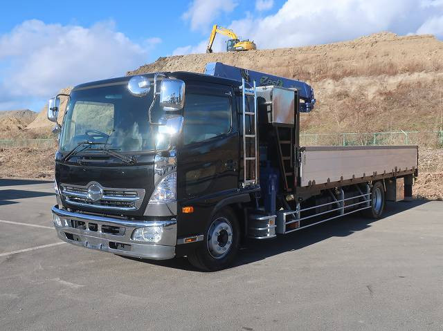 中古トラック 日野クレーン付平ボディ ＃5