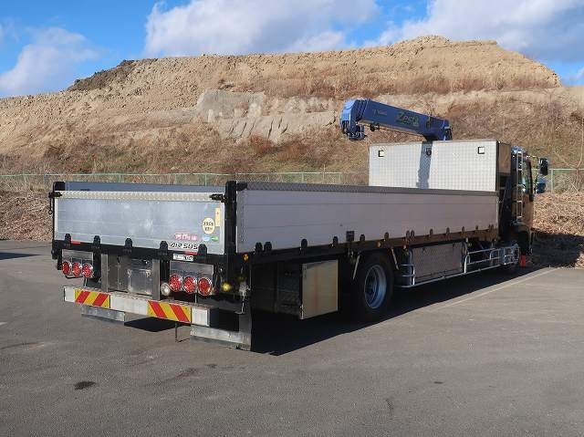 中古トラック 日野 レンジャー 増トンクレーン付平ボディアルミブロック