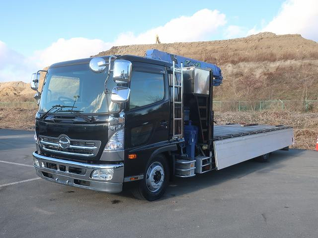 中古トラック 日野クレーン付平ボディ ＃6