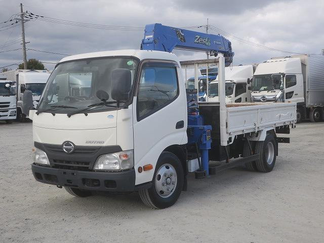 中古トラック 日野 デュトロ 3tクレーン付平ボディ
