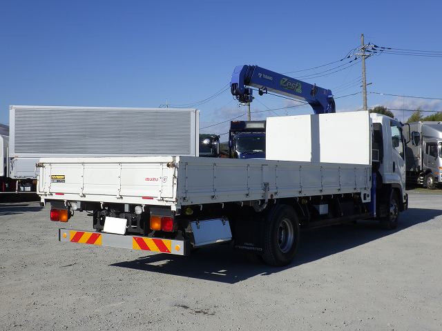 中古トラック いすゞ フォワード 中型クレーン付平ボディ