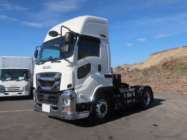 [Vehicle for lease rental only] 2020 Isuzu Giga Tractor Head, 5th wheel load 11t, 460 horsepower, high roof, retarder, aluminum wheels, all-wheel air suspension. ★Safety inspection package installed!★