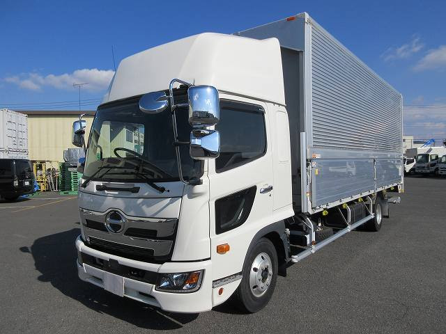 [Vehicle for lease rental only] 2020 Hino Ranger, medium-sized aluminum wing, 6700 semi-wide, ShinMaywa storage gate, rear air suspension, high roof, actual mileage approximately 23,000 km ★Safety inspection package installed!★ 