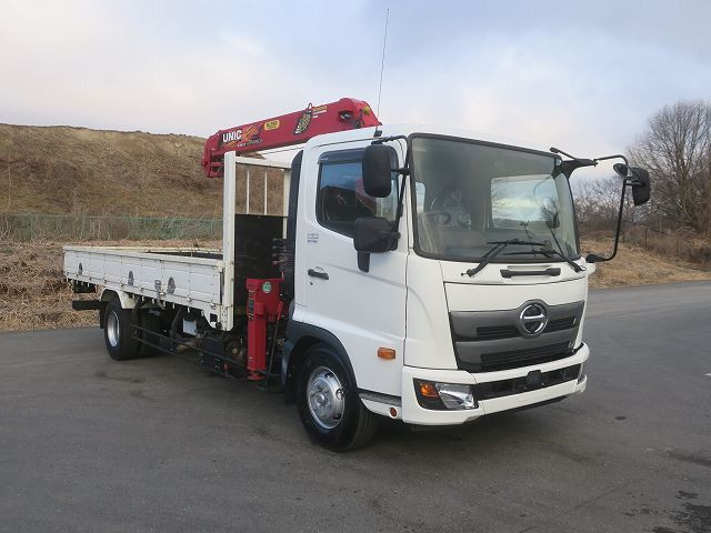 中古トラック 日野クレーン付平ボディ ＃2