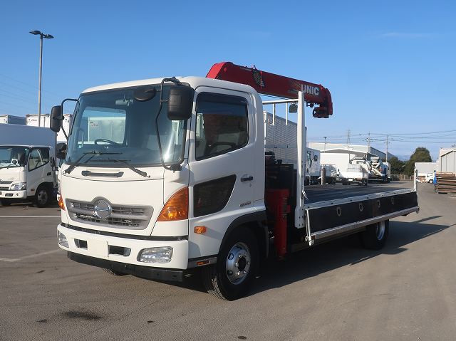 中古トラック 日野クレーン付平ボディ ＃5