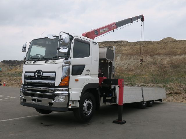 中古トラック 日野 プロフィア 大型クレーン付平ボディ