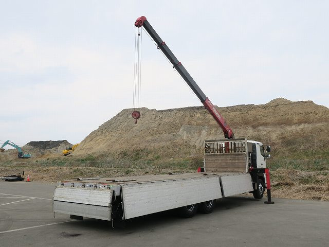 中古トラック 日野 プロフィア 大型クレーン付平ボディ