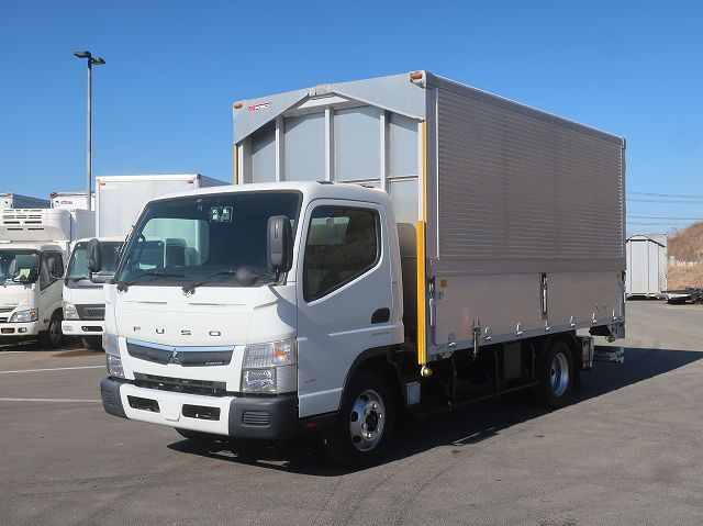 【リースレンタル専用車両】平成28年式 三菱ふそう キャンター 3tアルミウィング ワイドロング 内高215cm 格納PG 150馬力 ラッシングレール2段 ★楽のりパック施工済み！★