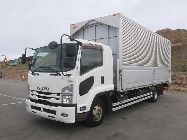 2020 Isuzu Forward, Medium-Sized Aluminum Wing, 6300 Standard, Combination Gate, Radio Control, Approximately 240,000 km