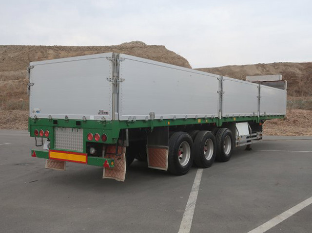 中古トラック 日本フルハーフアルミブロック平トレーラー ＃3