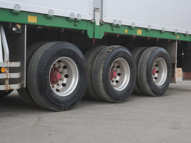 中古トラック 日本フルハーフアルミブロック平トレーラー ＃24