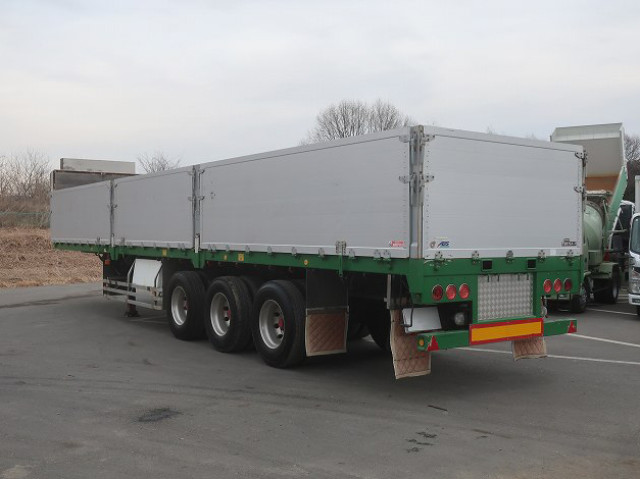 中古トラック 日本フルハーフアルミブロック平トレーラー ＃4