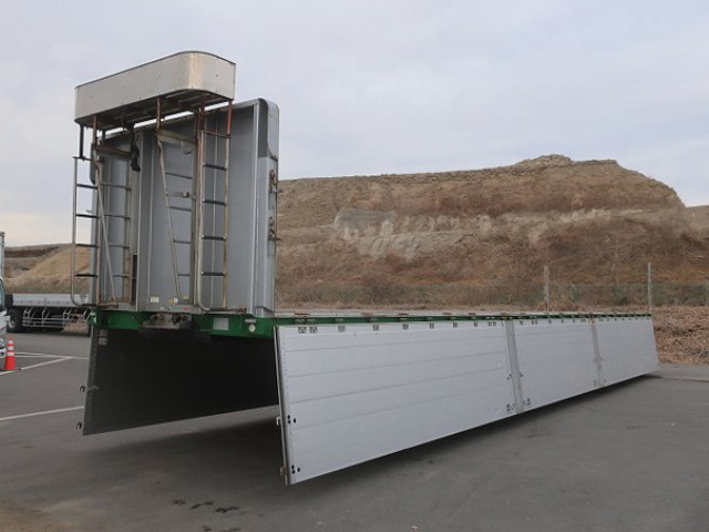 中古トラック 日本フルハーフアルミブロック平トレーラー ＃5