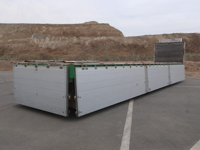 中古トラック 日本フルハーフアルミブロック平トレーラー ＃6