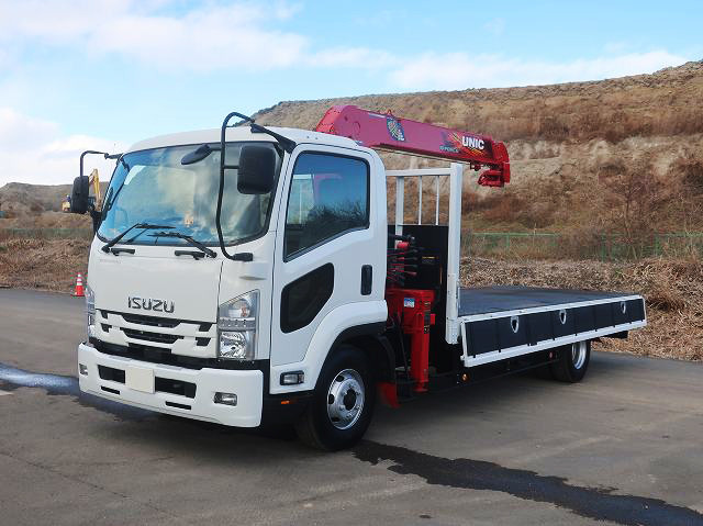 中古トラック いすゞクレーン付平ボディ ＃5