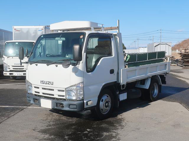 [Vehicle for lease rental only] 2013 Isuzu Elf 2t Dump Truck, ShinMaywa Manual Cobo Lane, 150 HP ★Rakunori Pack installed!★