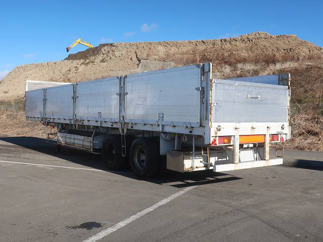 中古トラック 日本フルハーフアルミブロック平トレーラー ＃4