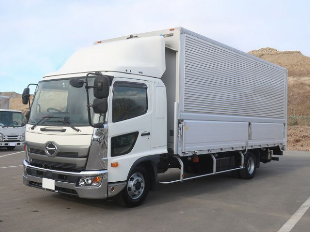[Lease Rental Vehicle] 2019 Hino Ranger Medium-Duty Aluminum Wing 6200 Wide Combination Gate ★Rakunori Pack Installed!★