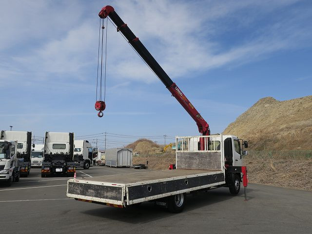 中古トラック 日野クレーン付平ボディ ＃3