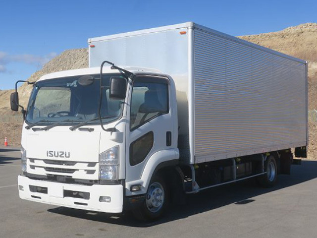 [Vehicle for lease rental only] 2018 Isuzu Forward Medium Aluminum Van 6200 Wide Combination Gate Radio Control ★Easy-to-Use Pack Installed!★