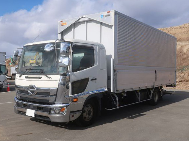 [Lease Rental Vehicle] 2019 Hino Ranger, Medium-Duty Aluminum Wing, 6200 Wide, Retractable PG, Rear Air Suspension, Radio Control, 240 HP ★Raku-Nori Pack Installed!★