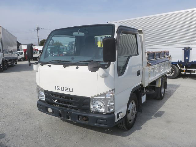 [Vehicle for lease rental only] 2017 Isuzu Elf 3t Dump Truck, Kyokuto Manual Cobo Lane, 150 HP ★Safety Inspection Package Installed!★