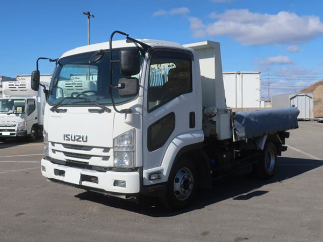 [Lease Rental Vehicle] 2019 Isuzu Forward Medium Dump Truck with Electric Cobo Lane L-Gate (Kyokuto) ★Easy-to-Use Pack Installed!★
