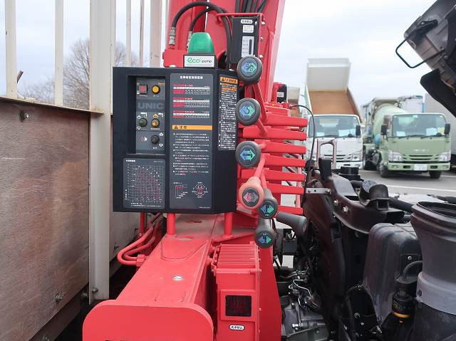 中古トラック 日野 レンジャー 中型クレーン付平ボディ