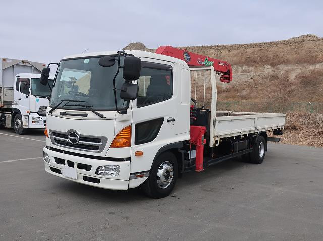 中古トラック 日野クレーン付平ボディ #5