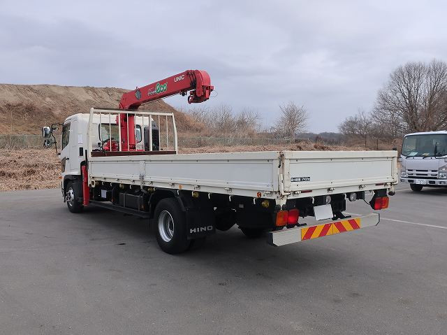 中古トラック 日野 レンジャー 中型クレーン付平ボディ