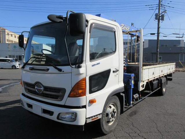 中古トラック 日野クレーン付平ボディ #2
