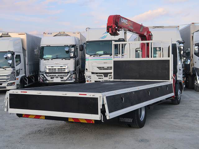 中古トラック 日野 レンジャー 中型クレーン付平ボディ