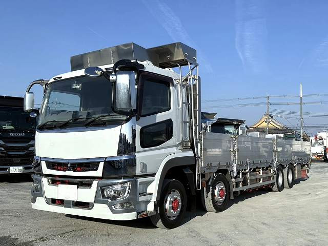 2019 Mitsubishi Fuso Super Great Large Flatbed Aluminum Block 4-Axle Low Floor 9500 Body 380 HP ★Vehicle inspection valid until March 2027★