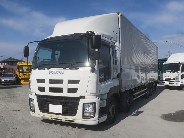 [Vehicle for lease rental only] 2012 Isuzu Giga, large aluminum wing, 4-axle low floor, 380 horsepower ★Raku-Nori Pack installed!★