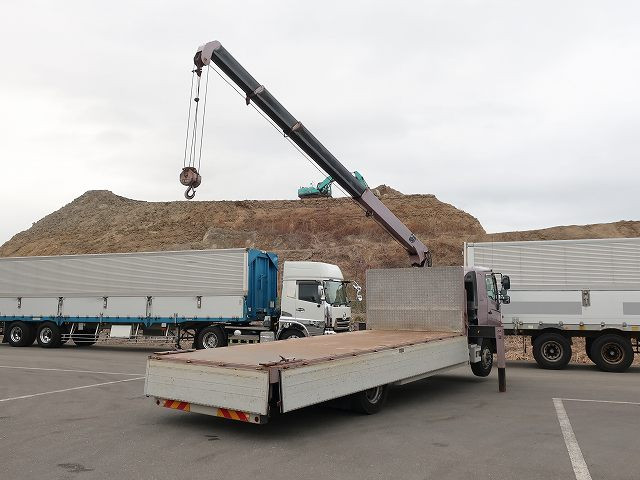 中古トラック 日野 レンジャー 増トンクレーン付平ボディアルミブロック