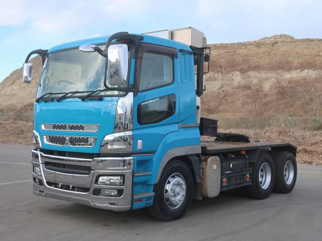 [Lease/Rental Only Vehicle] 2017 Mitsubishi Fuso Super Grade Tractor Head, 14.9t Fifth Wheel Load, 2 Differentials, 460 HP, Retarder ★Actual Mileage Approx. 320,000 km★