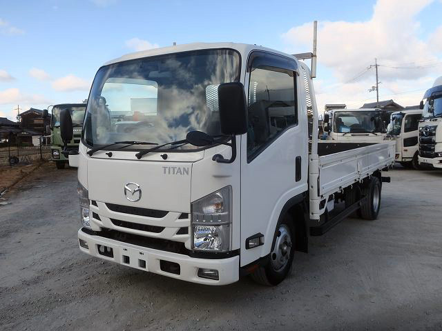 [Lease Rental Vehicle] 2020 Mazda Titan 2-ton Flatbed, Standard Long, Fully Low-Floor, 150 HP ★Safety Inspection Package Installed!★