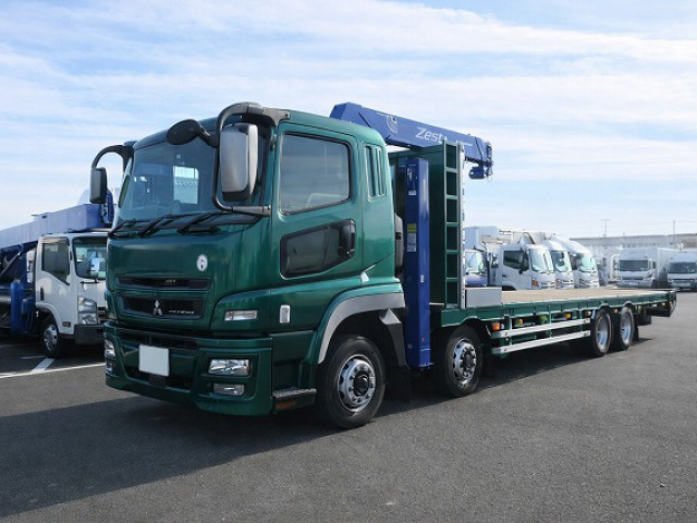 中古トラック 三菱ふそうクレーン付セルフローダー ＃2