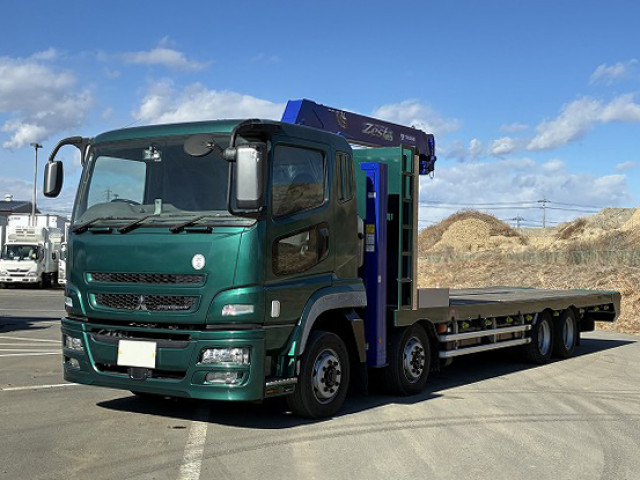 中古トラック 三菱ふそうクレーン付セルフローダー ＃2