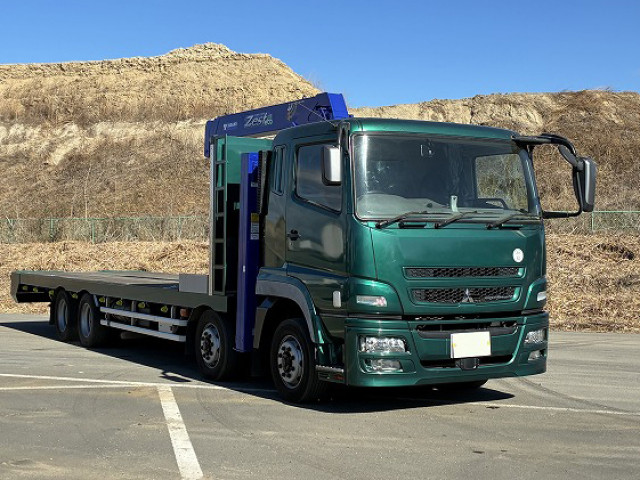 中古トラック 三菱ふそうクレーン付セルフローダー ＃3