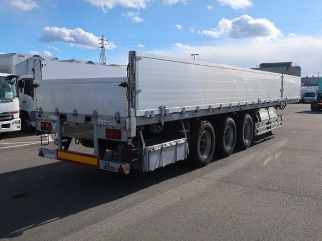 中古トレーラー 日本フルハーフ 3軸 アルミブロック平トレーラー