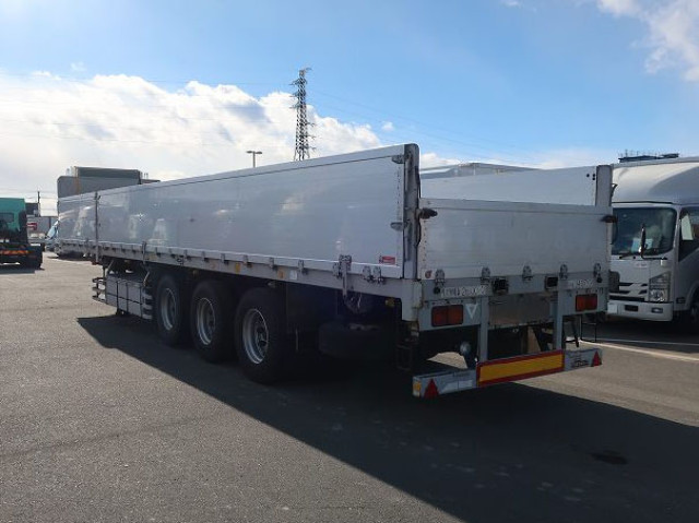 中古トレーラー 日本フルハーフ 3軸 アルミブロック平トレーラー